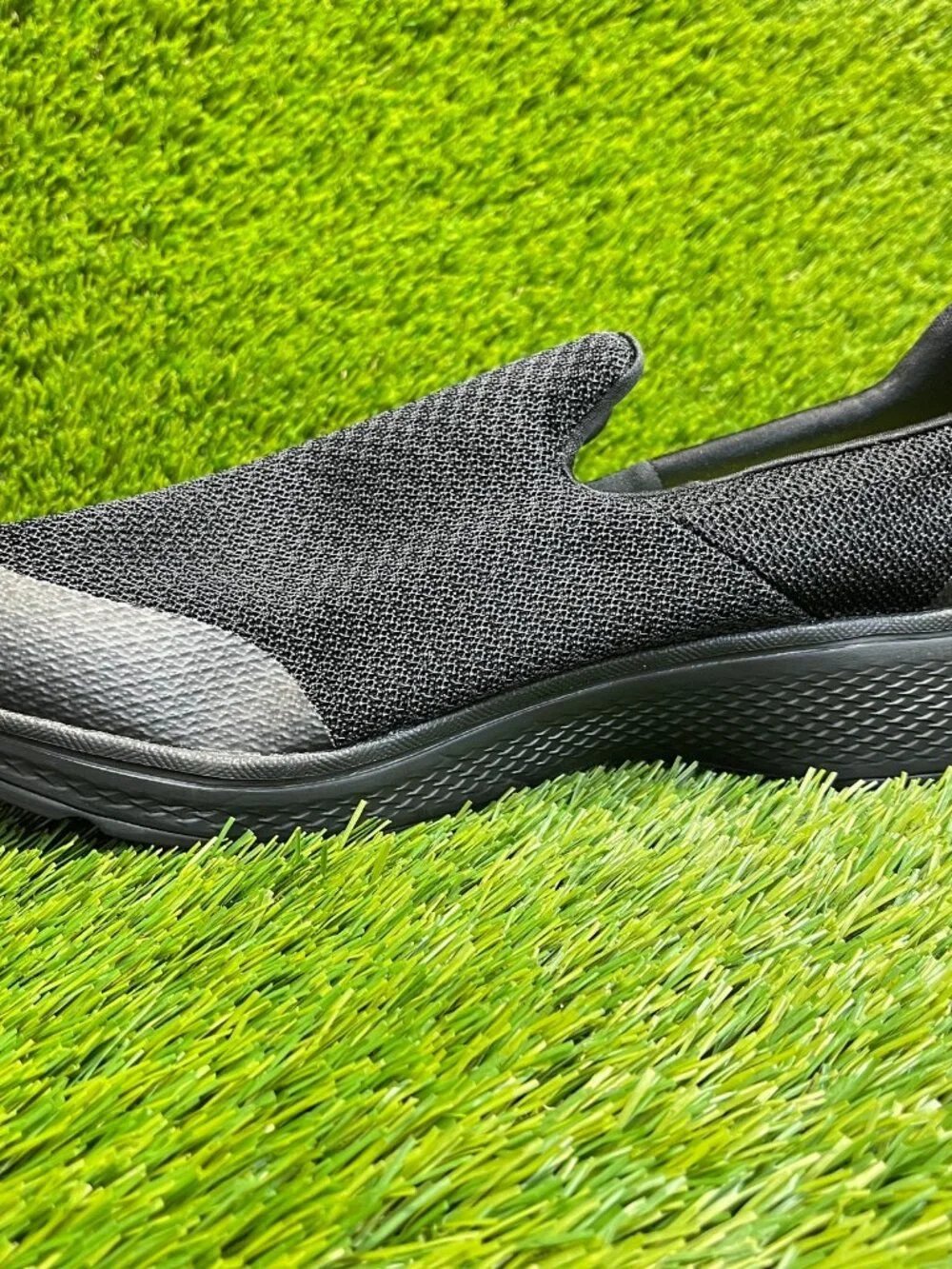Skechers Go Walk 4 Mens Size 13 Black Classic Walking Slip-On Shoes Sneakers